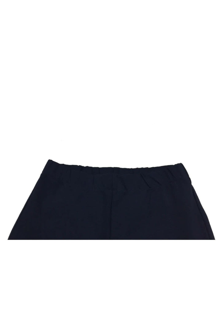 Pantalon Naoko, legging avec taille élastique, coupe ajustée en haut et ample en bas, couleur noir.