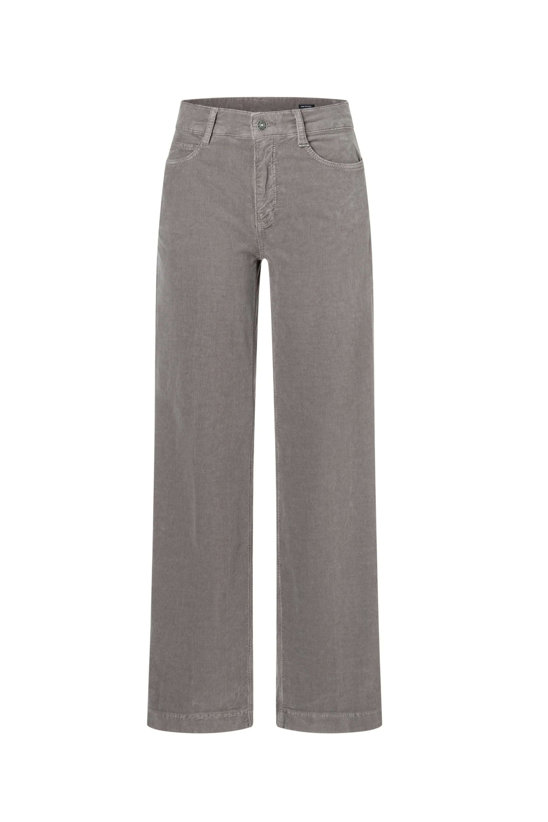 Pantalon Wide en velours côtelé à jambe large, élégant et confortable, coupe large, taille mi-haute avec fermeture à glissière.