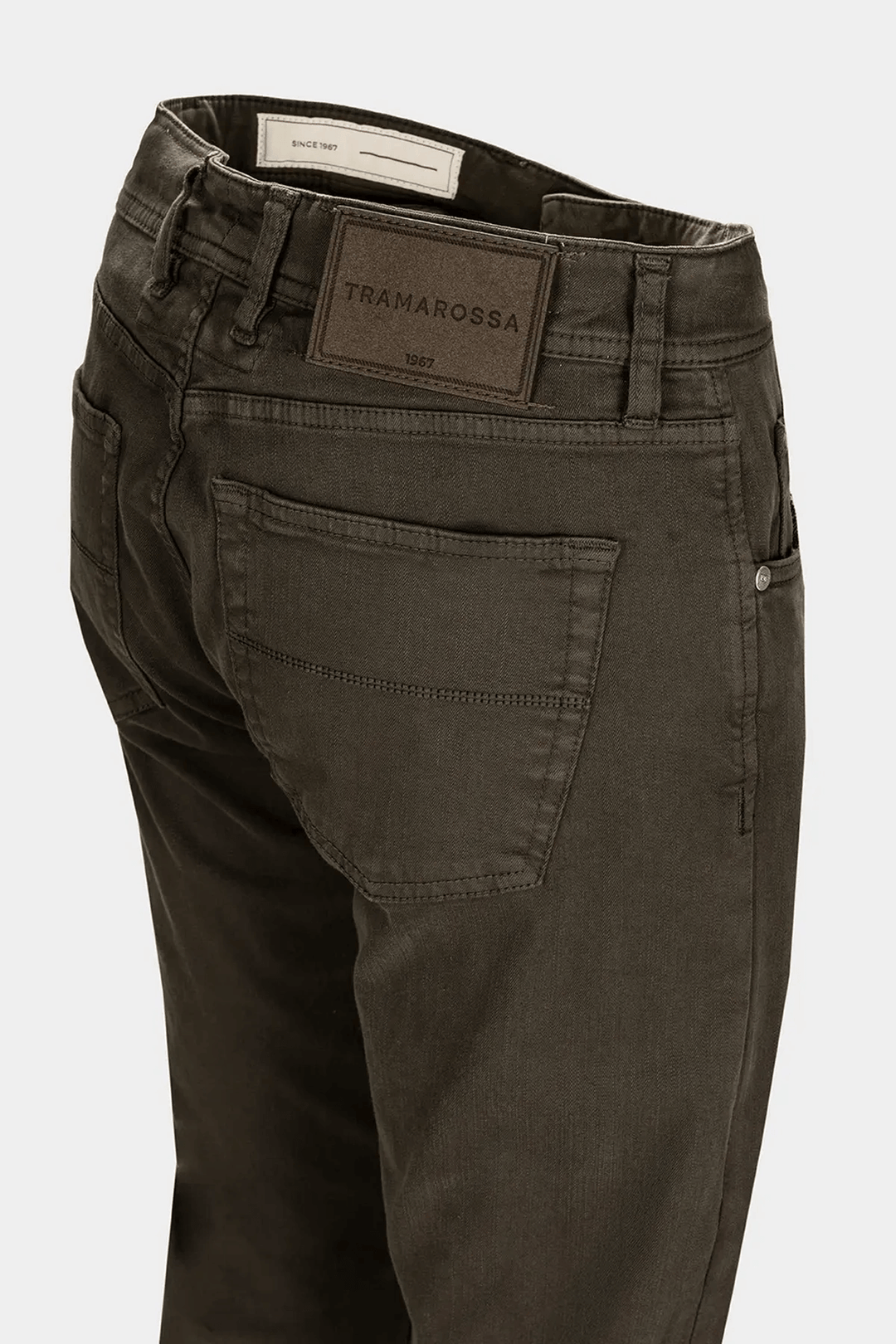 Pantalon de coton 5 poches Tramarossa pour homme, coupe regular slim, élégance italienne, style impeccable du matin au soir.