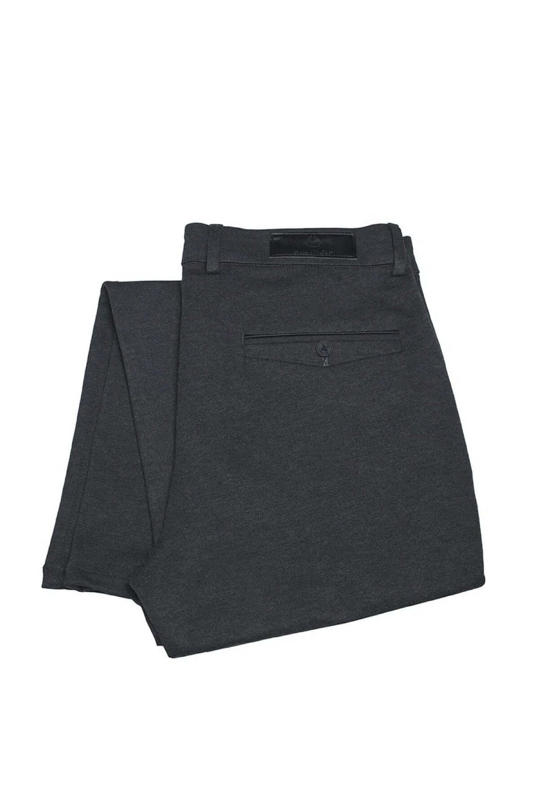 Pantalon de style Beretta en tissu extensible, coupe ajustée et jambe étroite, coloris gris.