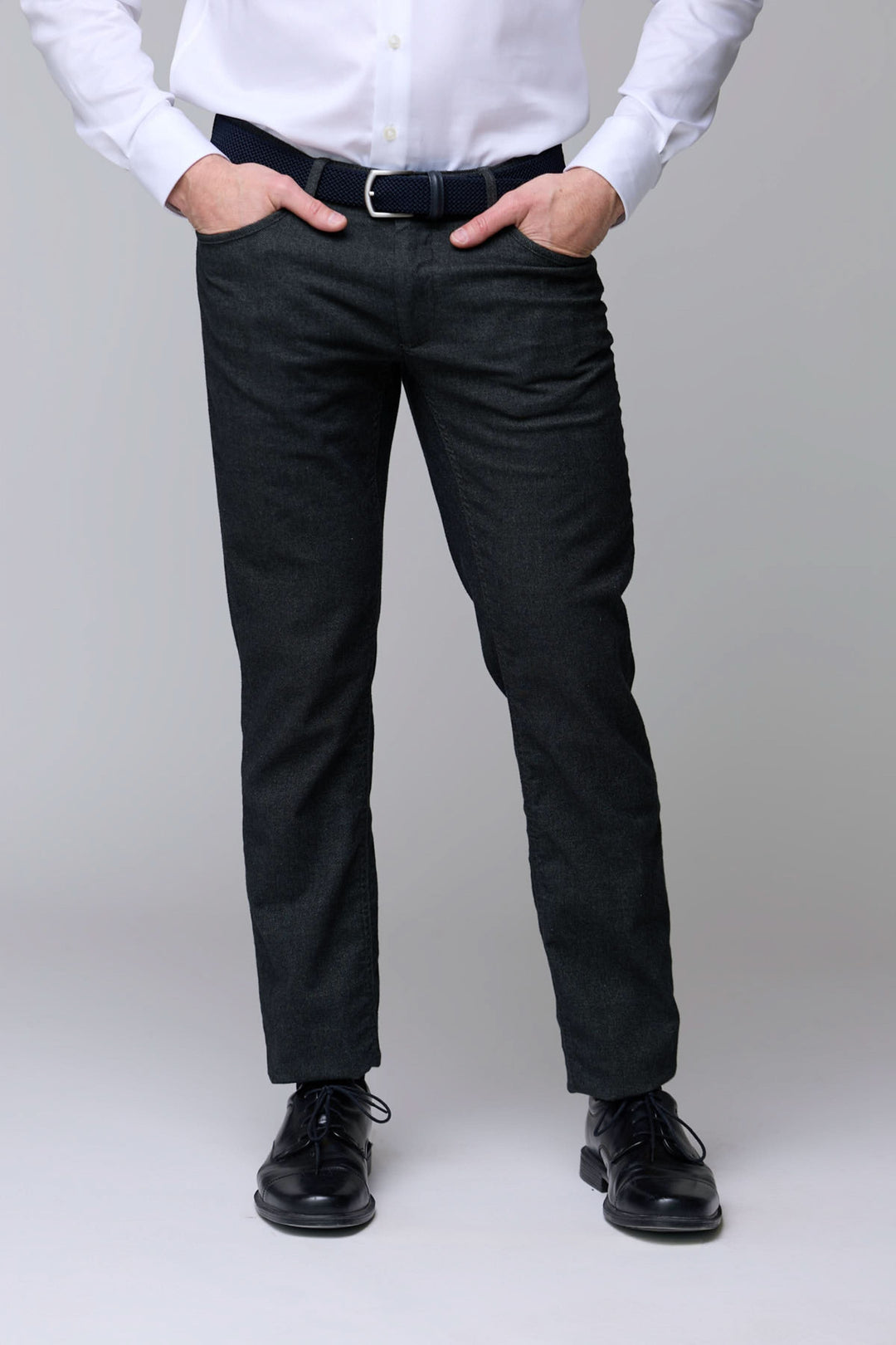 Pantalon en laine extensible