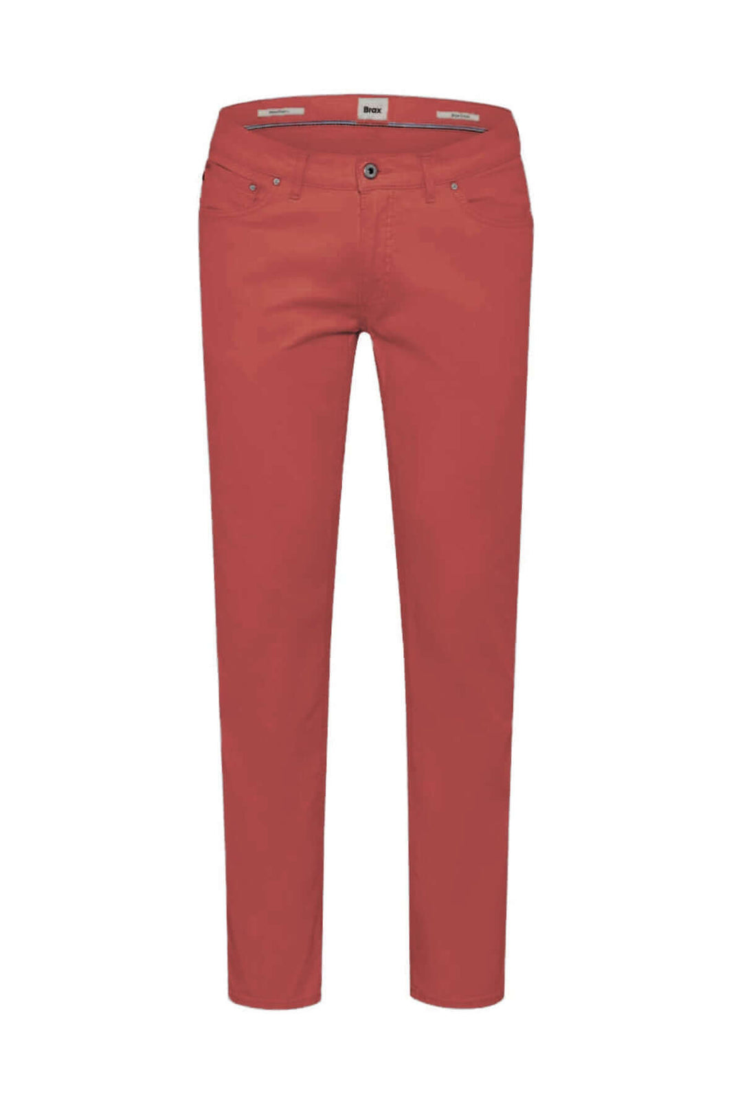 Pantalon marathon pour homme en tissu Marathon, coupe slim, rouge, avec finitions en similicuir.
