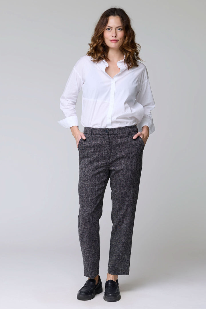 Pantalon à motif texturé