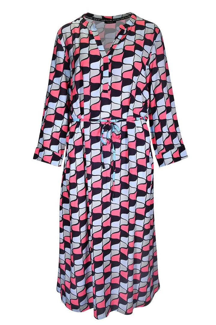 Robe longue imprimée taille ajustable