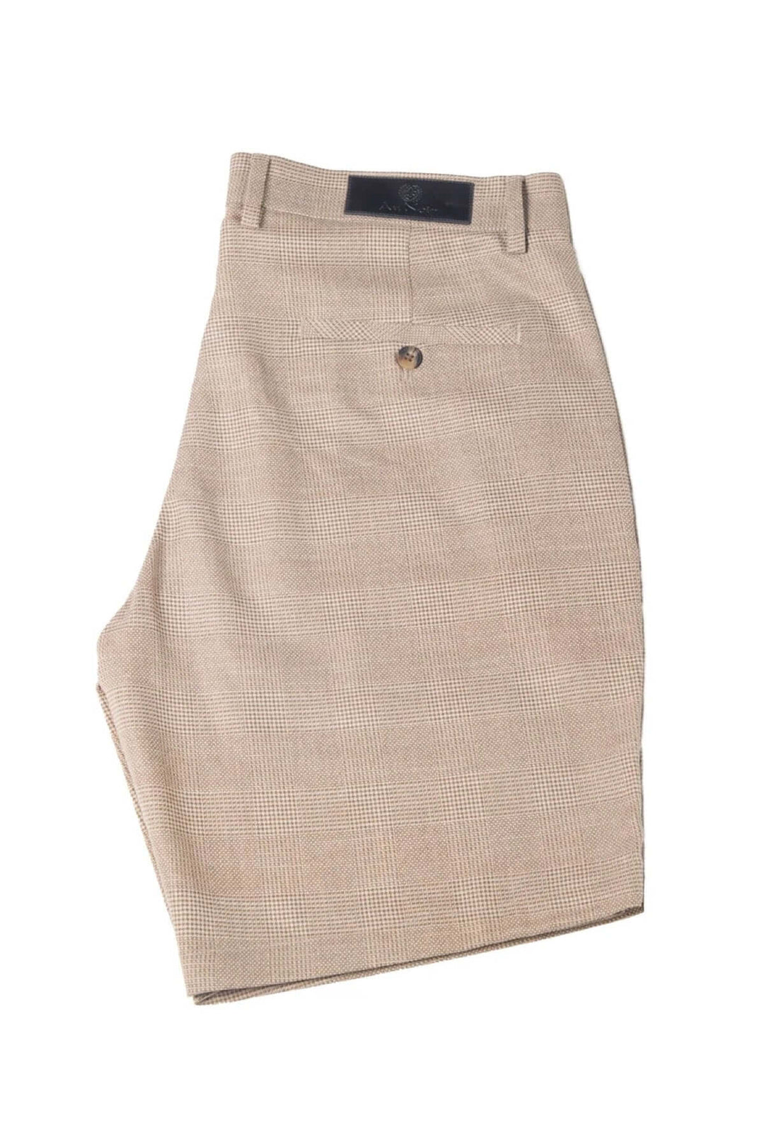 Shorts Smith-Solaris en tissu léger, coupe soignée, poche arrière avec bouton et design estival élégant.