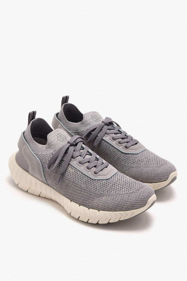Sneaker Motion slon kns, chaussures en maille grise pour un confort quotidien, semelle légère et flexible pour un mode de vie actif.