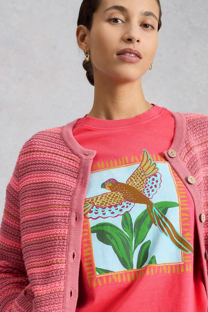T-shirt Gina imprimé motif oiseau