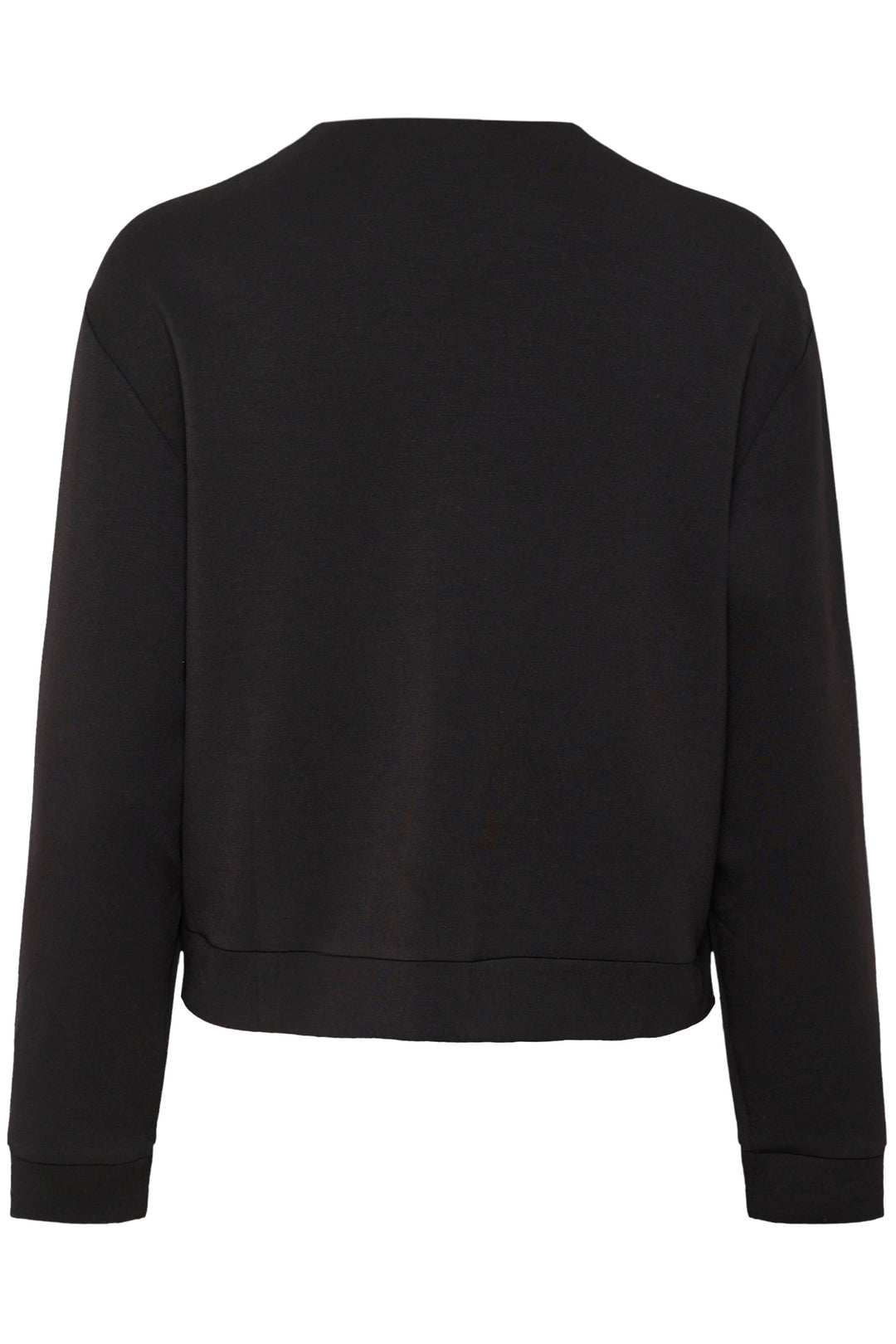 Veste Gida noire vue de dos, style moderne avec col rond, coupe courte et manches longues.