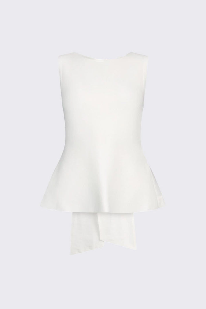 Camisole fluide avec dos ouvert et nœud