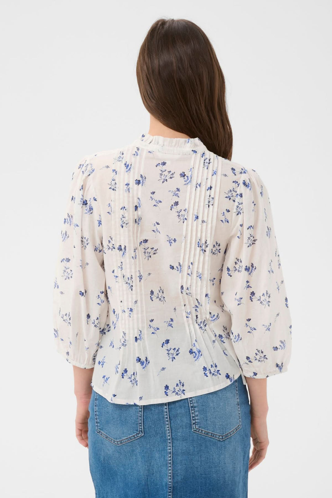 Brith Floral Print Flowy Blouse