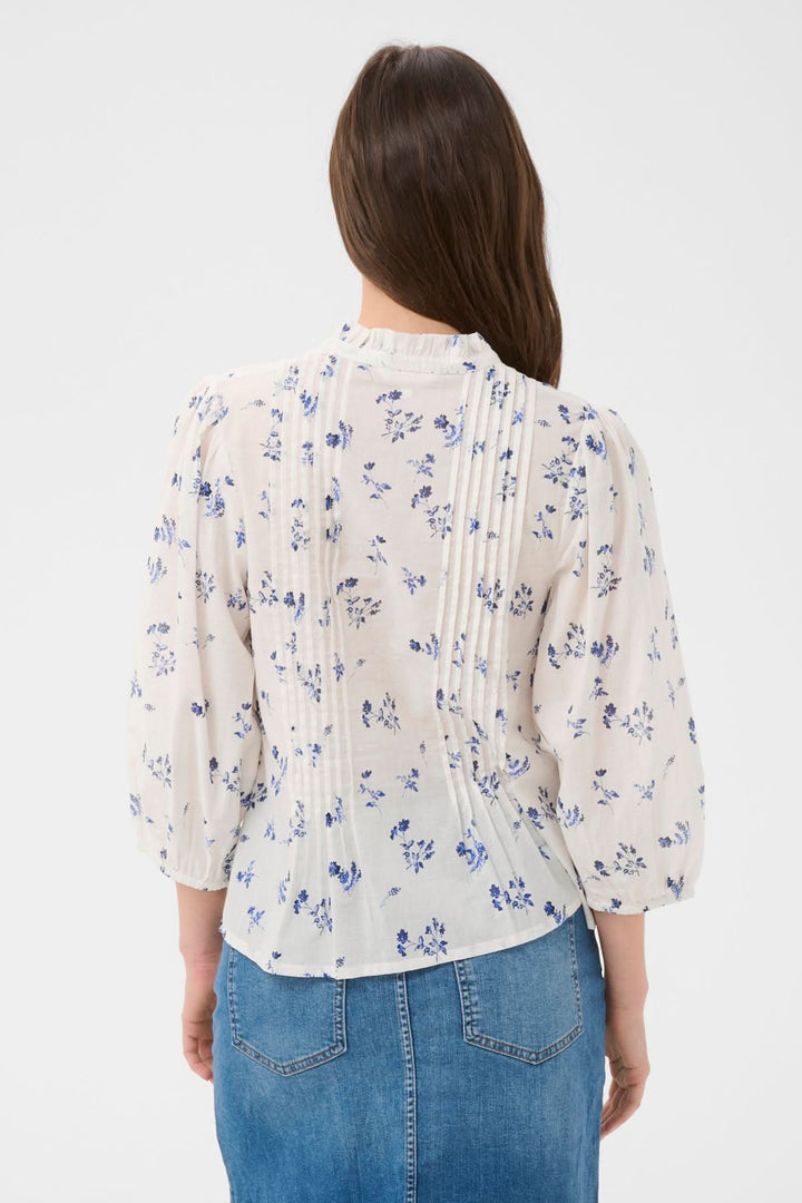 Brith Floral Print Flowy Blouse