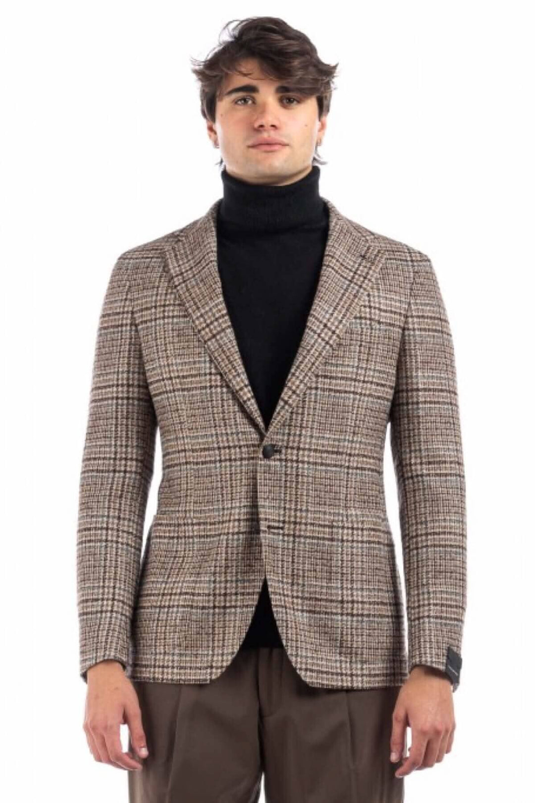 Veston à motif pays de galles, élégant et confortable, parfait pour les occasions formelles et décontractées.