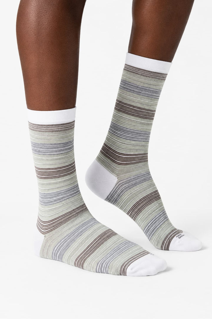 Bas rayés modal en détail pour homme, gris, motifs texturés Marcoliani - Valérie Simon