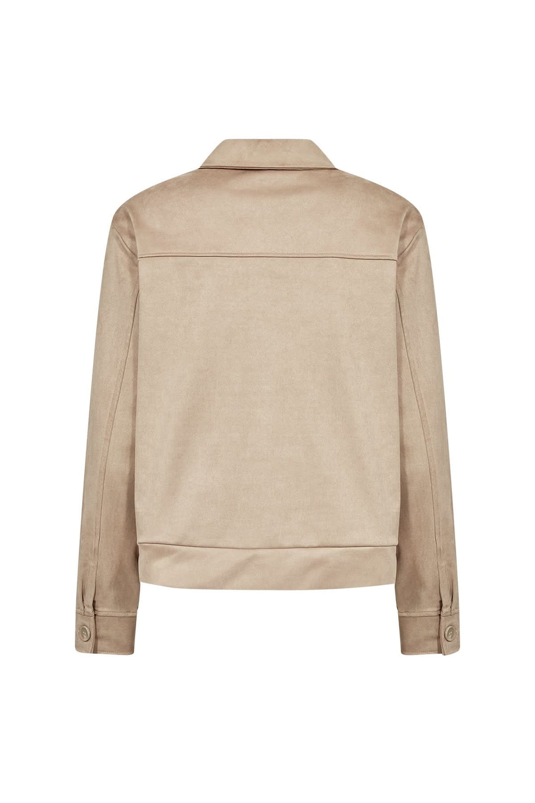 Hudda suede-effect jacket with patch pockets 