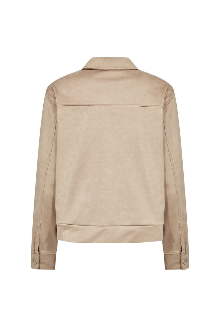 Hudda suede-effect jacket with patch pockets 