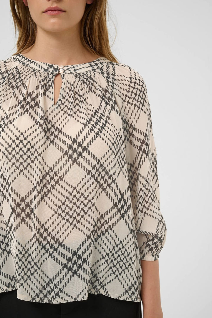 Blouse fluide Catin Part Two femme motif coloré vue arrière - Valérie Simon