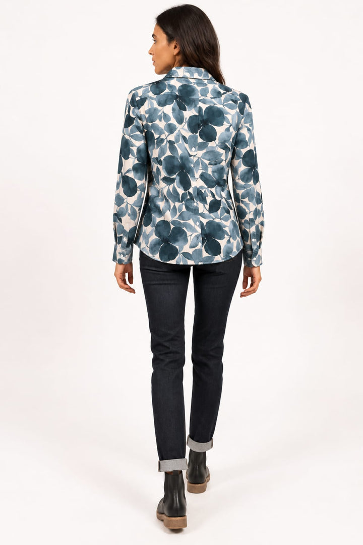 MALAURY II ML floral print blouse, front view, for women by Saint James