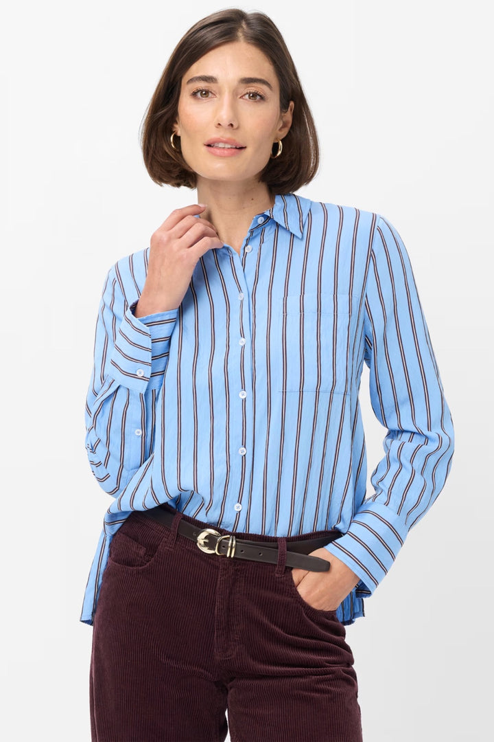 Chemise Vica rayée à coupe droite