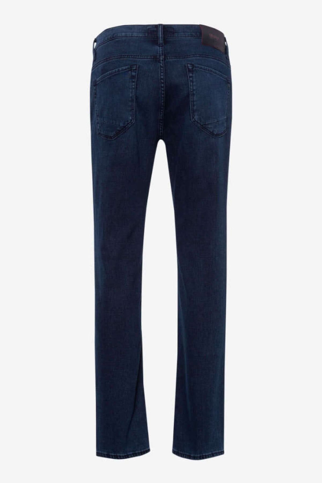 Jean Chuck pour homme, coupe droite, couleur bleu foncé, vue arrière, idéal pour un look décontracté et tendance.