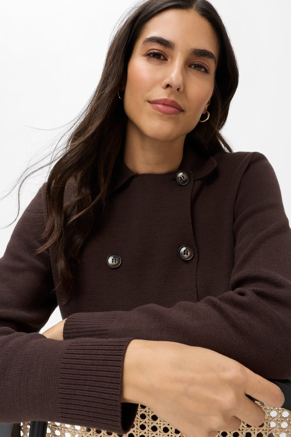 Women's Brax Anni Structured Double-Breasted Cardigan
