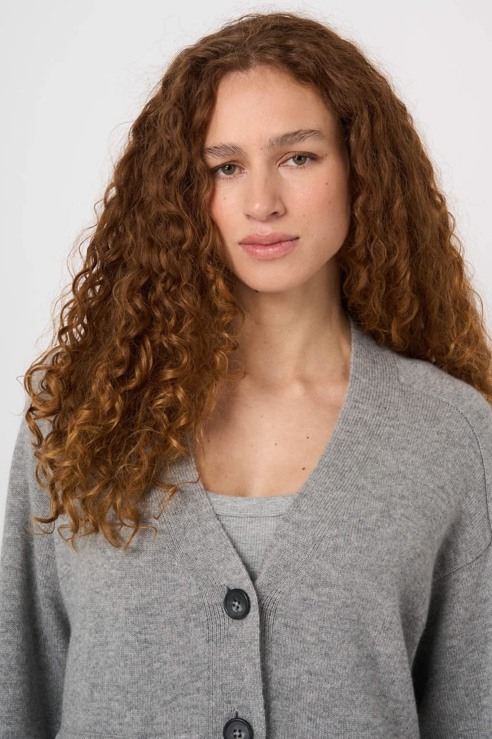 Women's wool and cashmere cardigan with pockets Repeat Cashmere