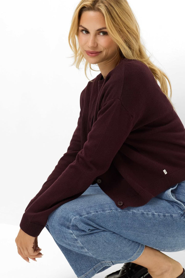 Front view of a sleek, beige Brax women&