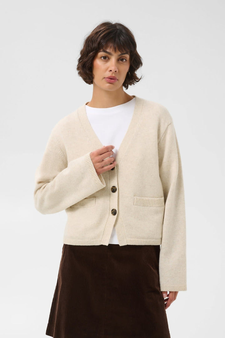 Cardigan en tricot col V pour femme Part Two