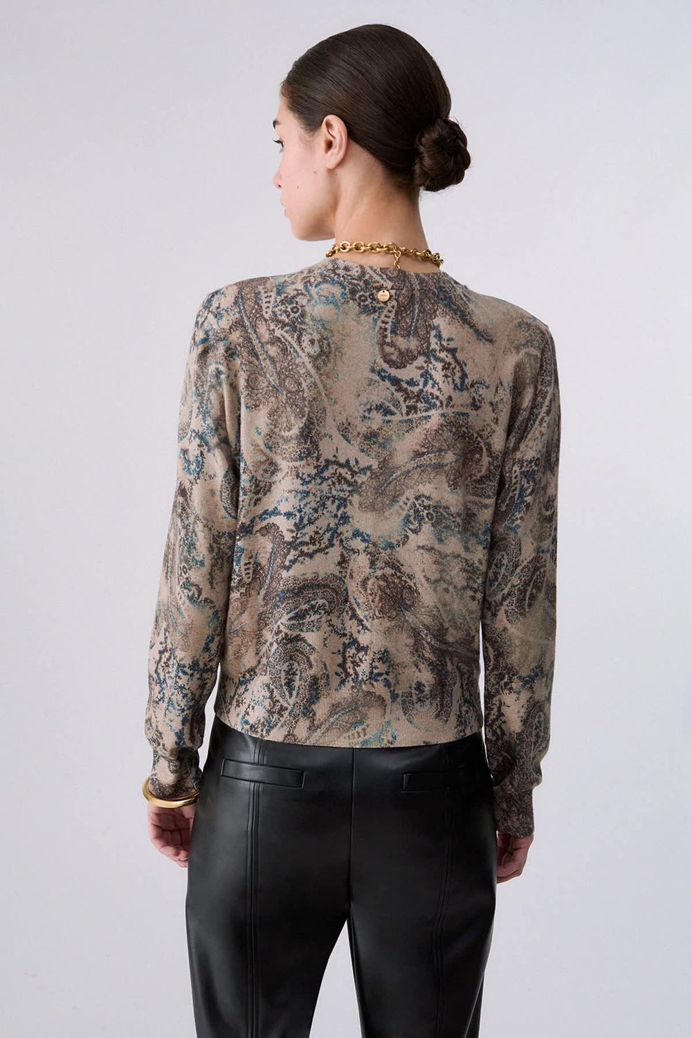 Women's liujo paisley print cardigan