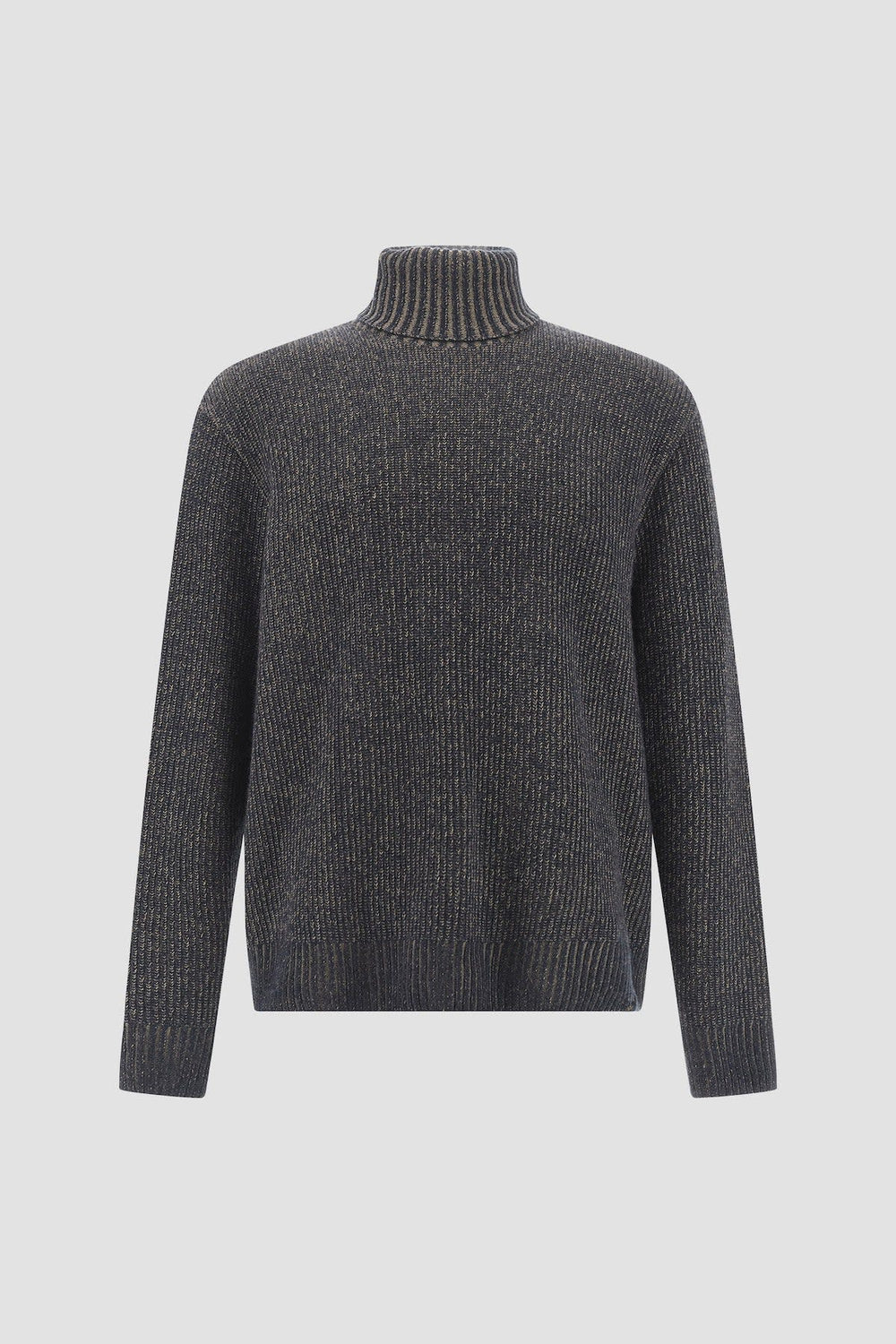 Front view of a gray Paul and Shark men's turtleneck sweater - Valérie Simon