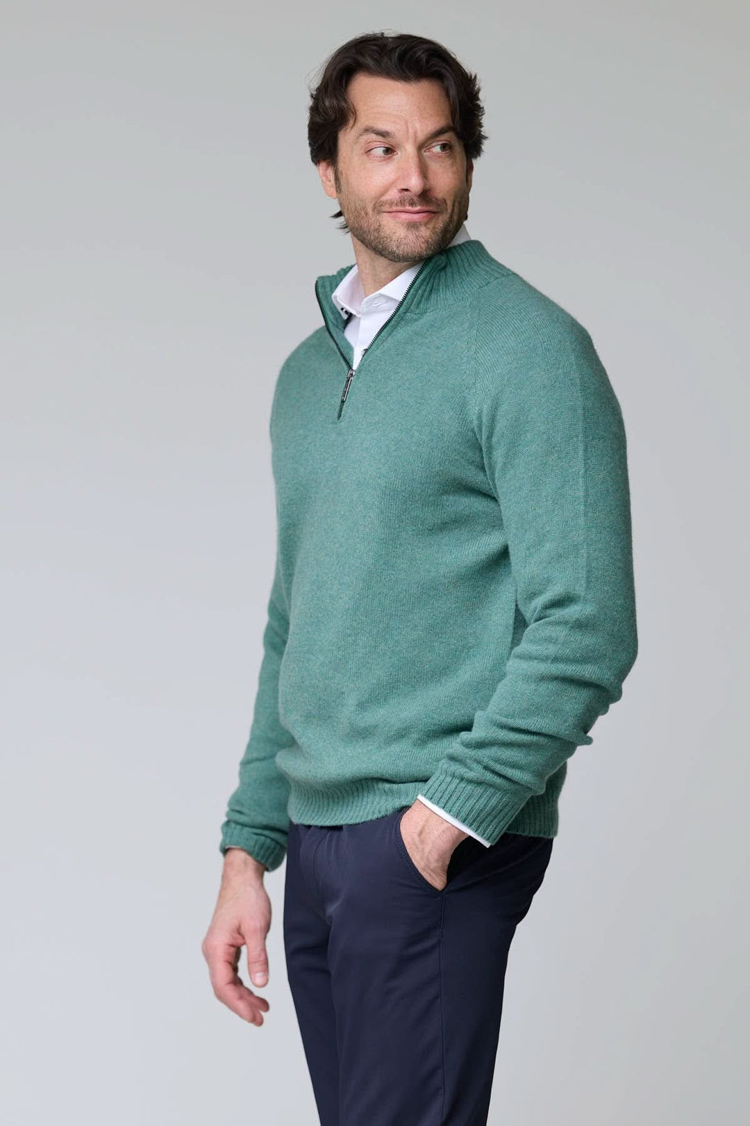 chandail avec demi-fermeture éclair