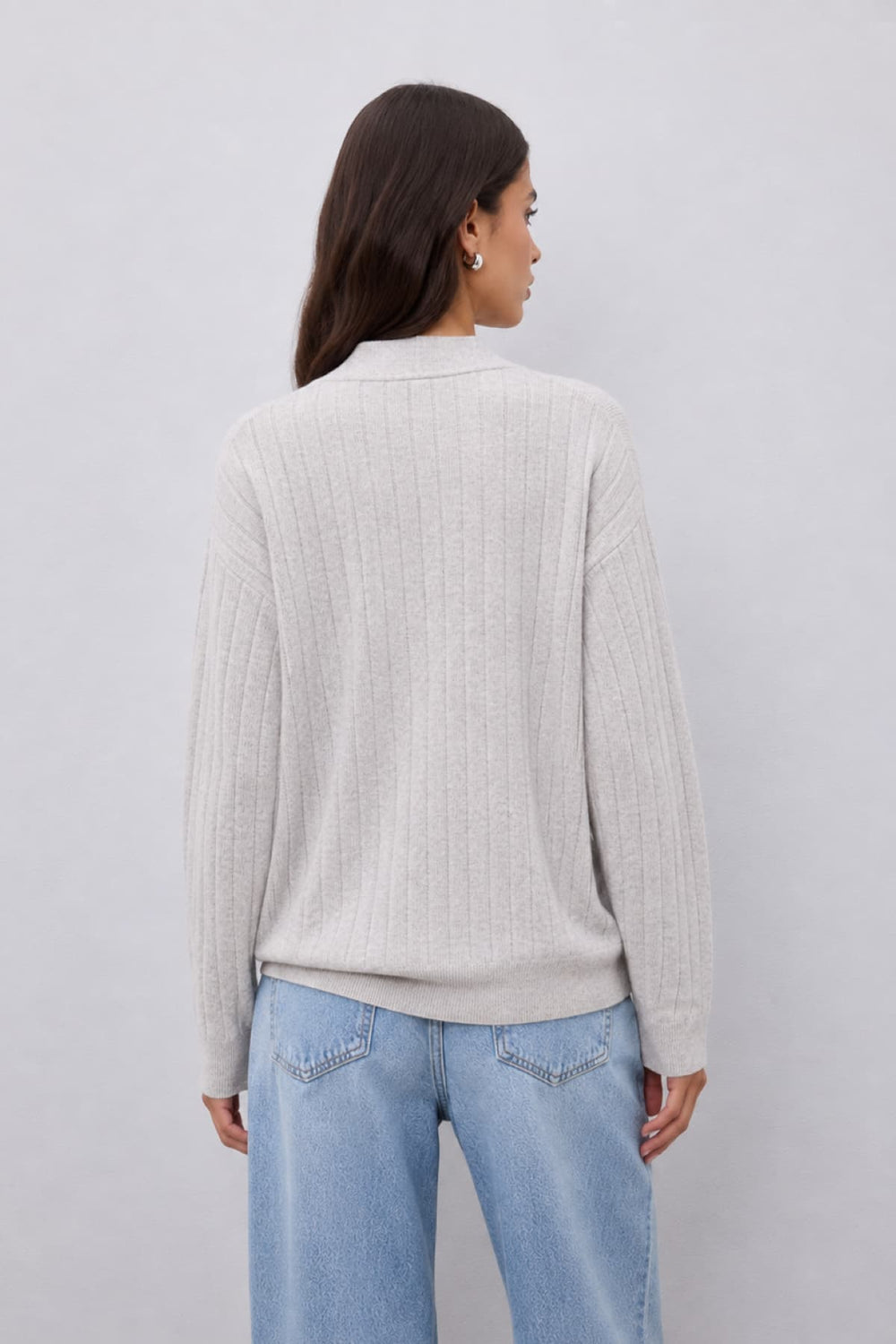 Women's ribbed knit wrap sweater Not Shy