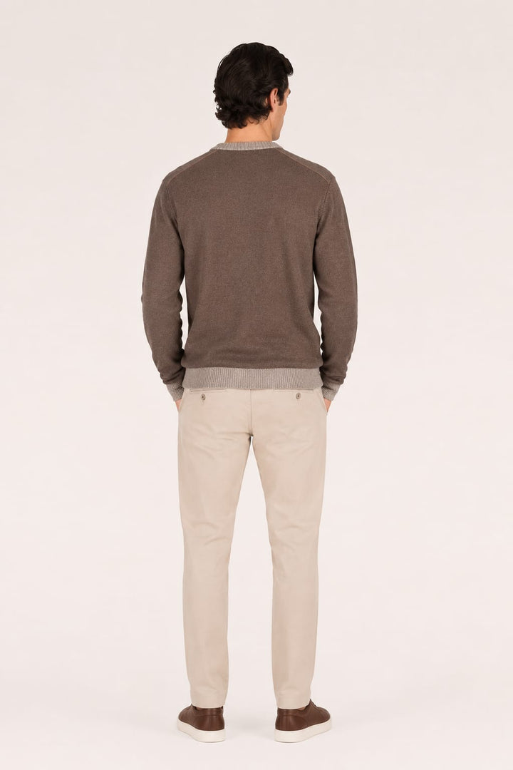 Front view of a gray Paul and Shark men&