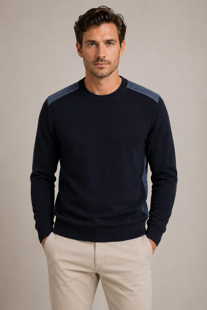 Front view of a gray Paul and Shark men&