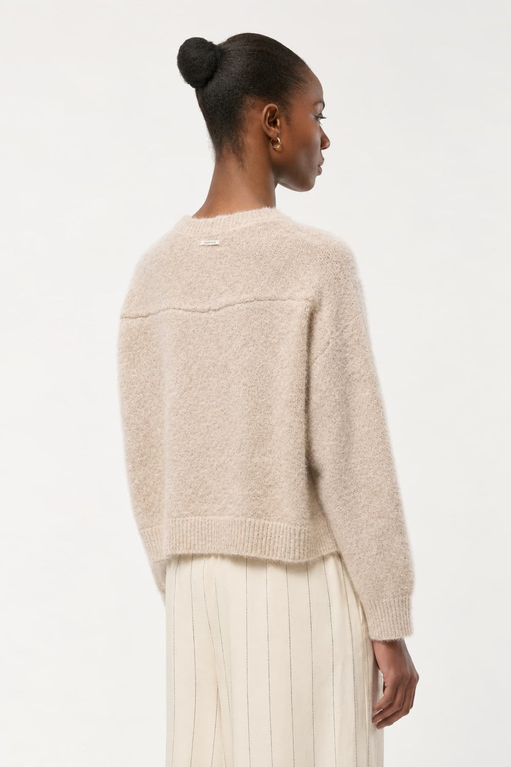 Women's textured knit sweater with pockets Humility