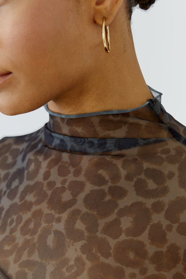 Vue de dos chandail mèche gris femme Oui avec motif ajouré distinct - Valérie Simon