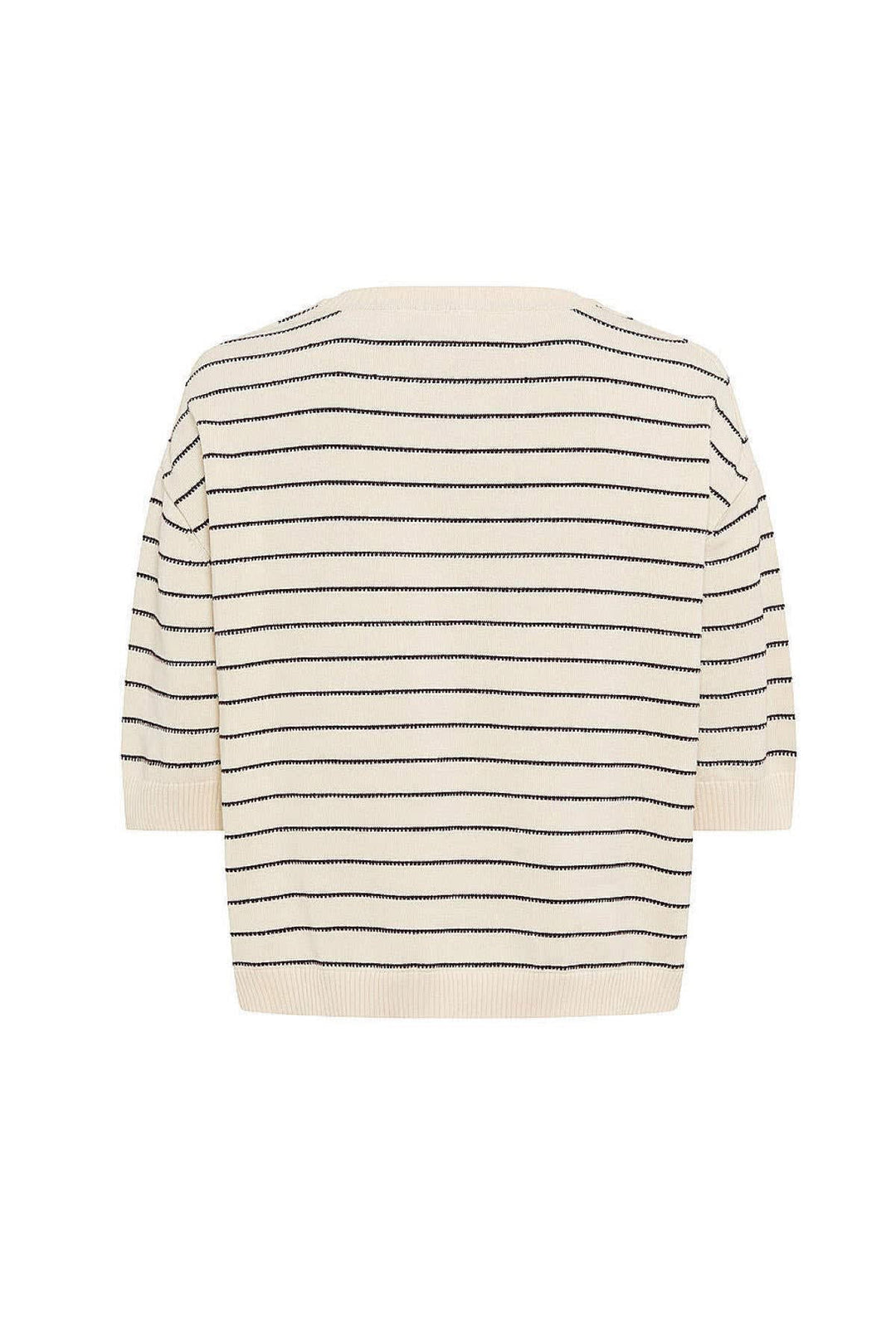 Front view of the red and white Brax striped women&