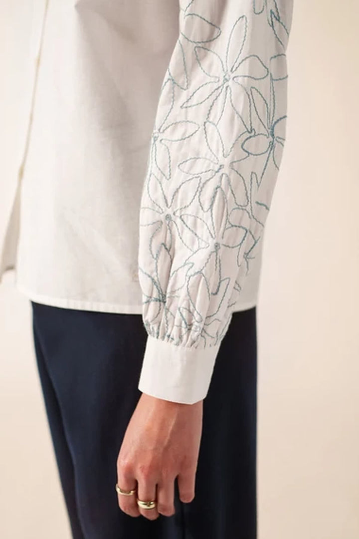 Front view of the FLORICA shirt for women by Saint James