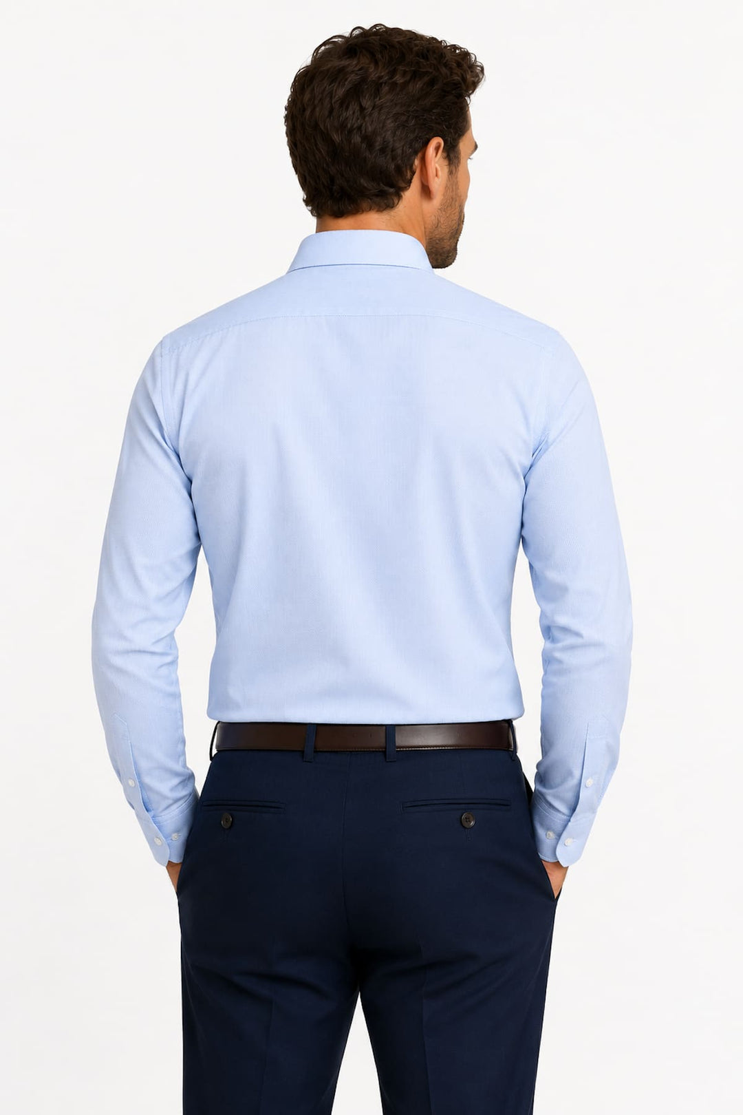 Vue de face chemise Eton homme blanche motifs floraux contrastés - Valérie Simon