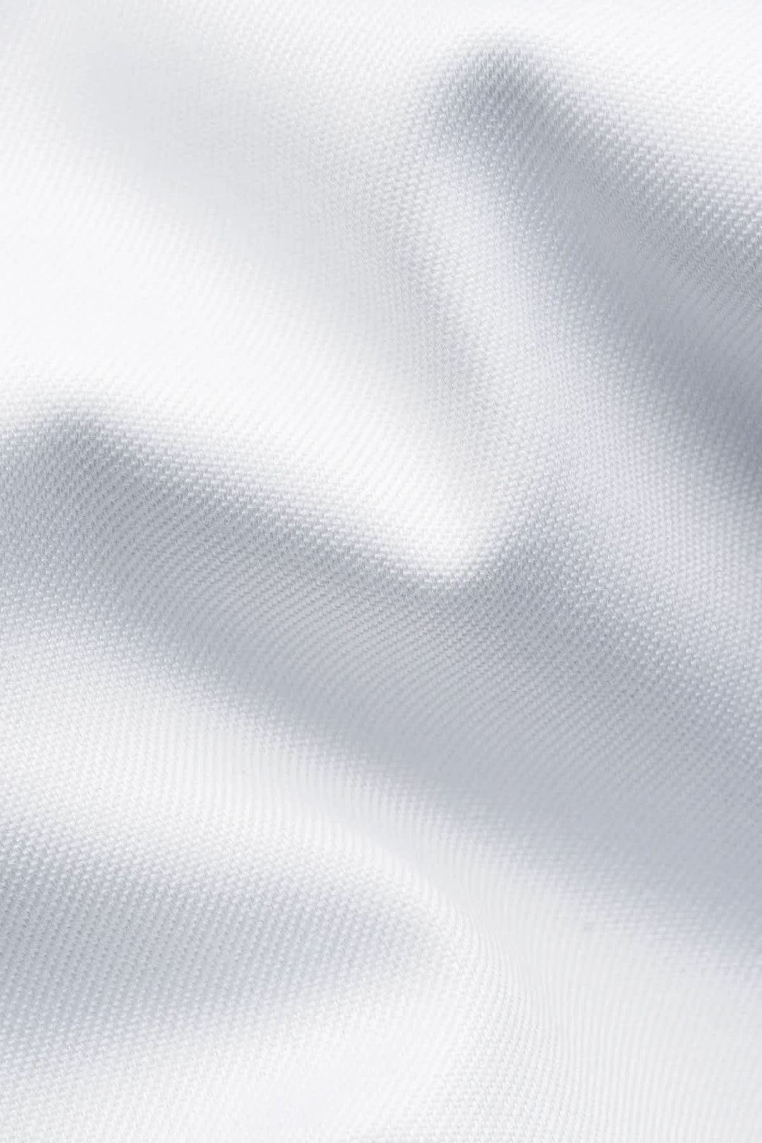 Front view of a white Eton dress shirt with contrasting details for men - Valérie Simon