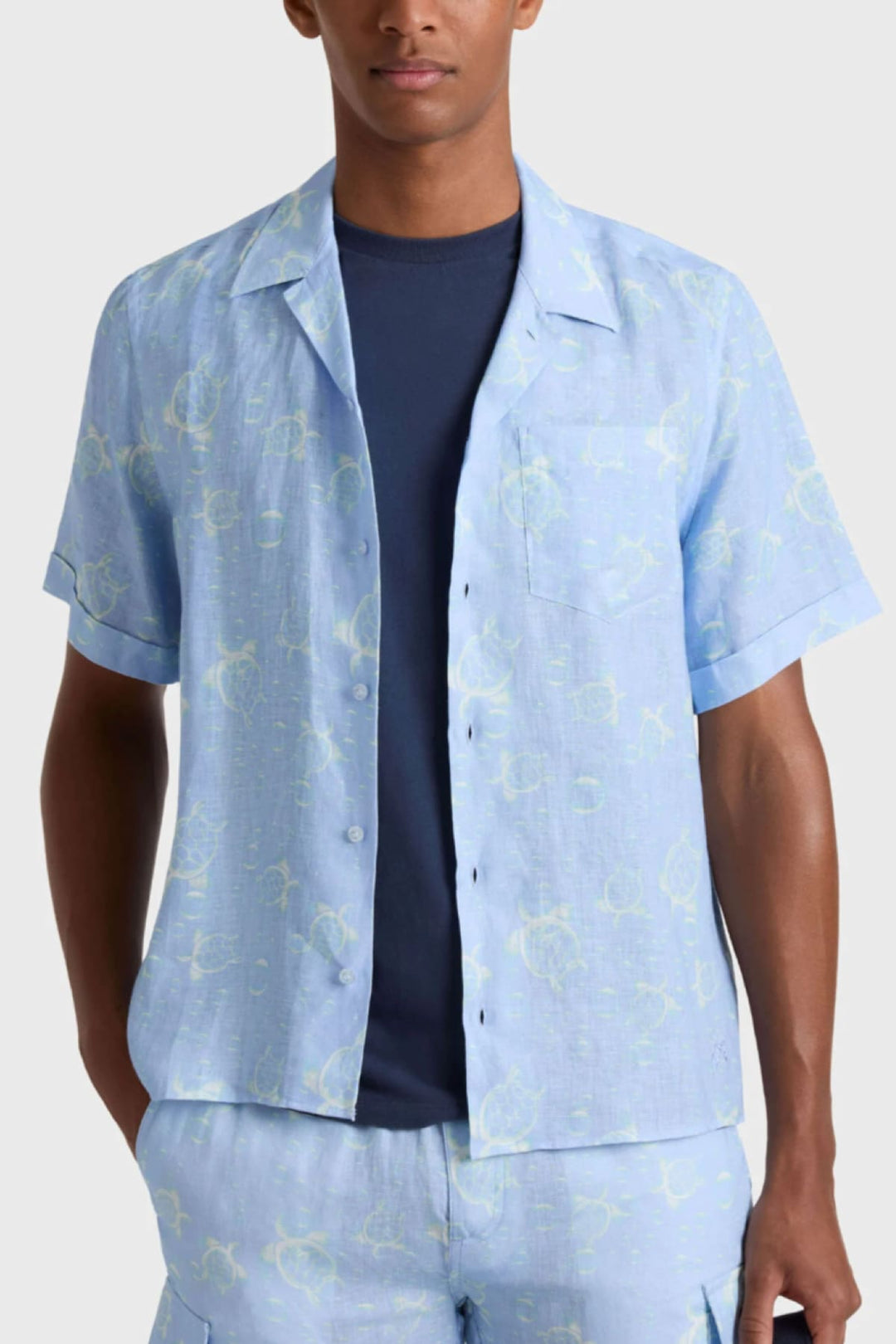 Front view of a light blue Vilebrequin men&