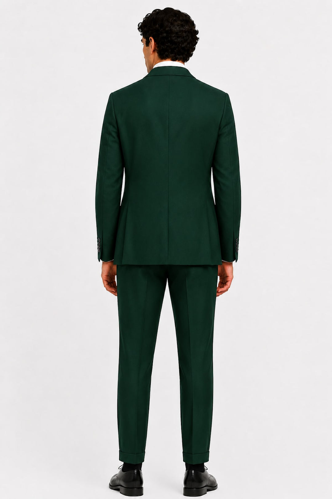 Full-length back view of a black men&