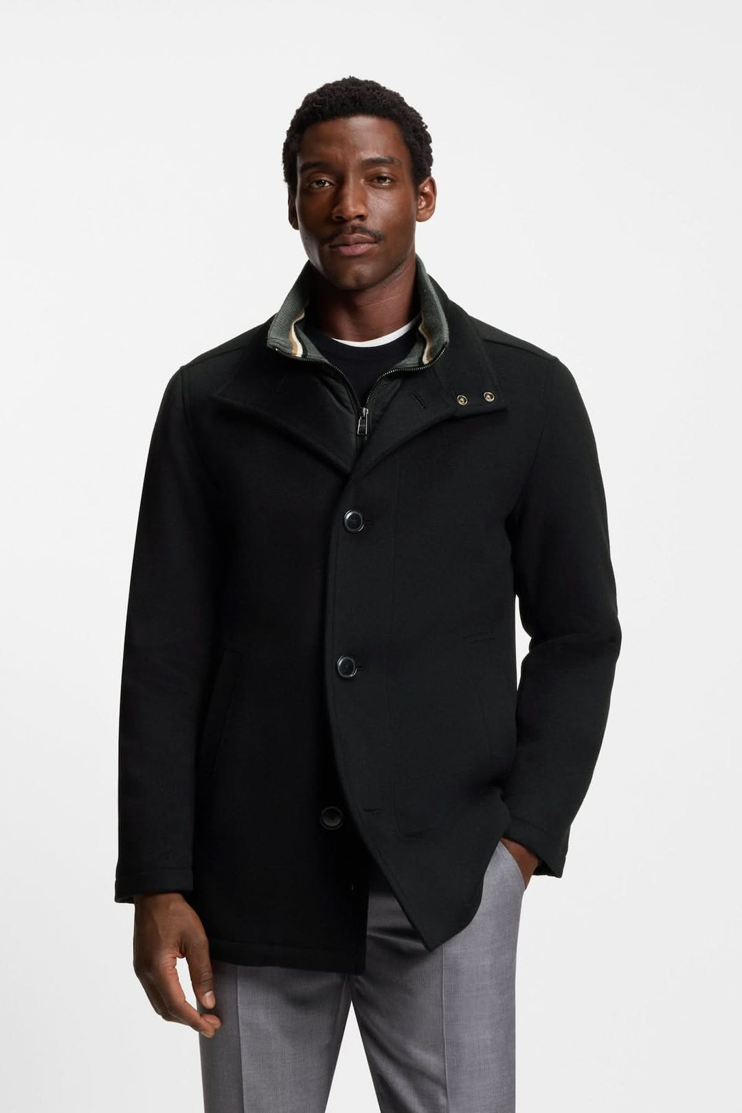 Manteau en laine et cachemire Coxtan