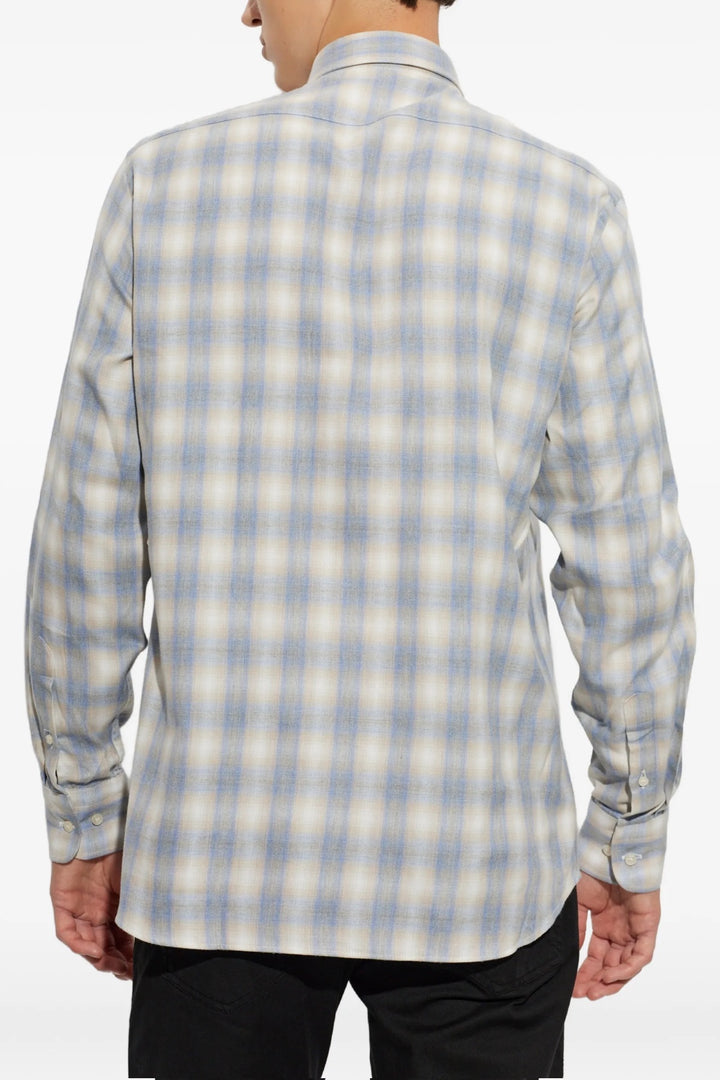 Checkered flannel shirt