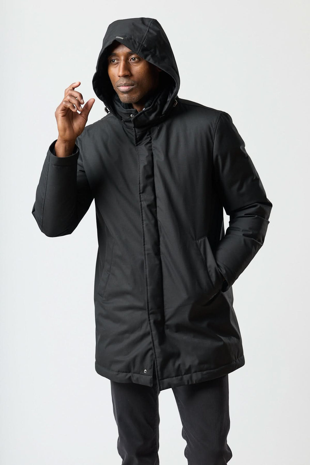 Manteau mi-long en duvet