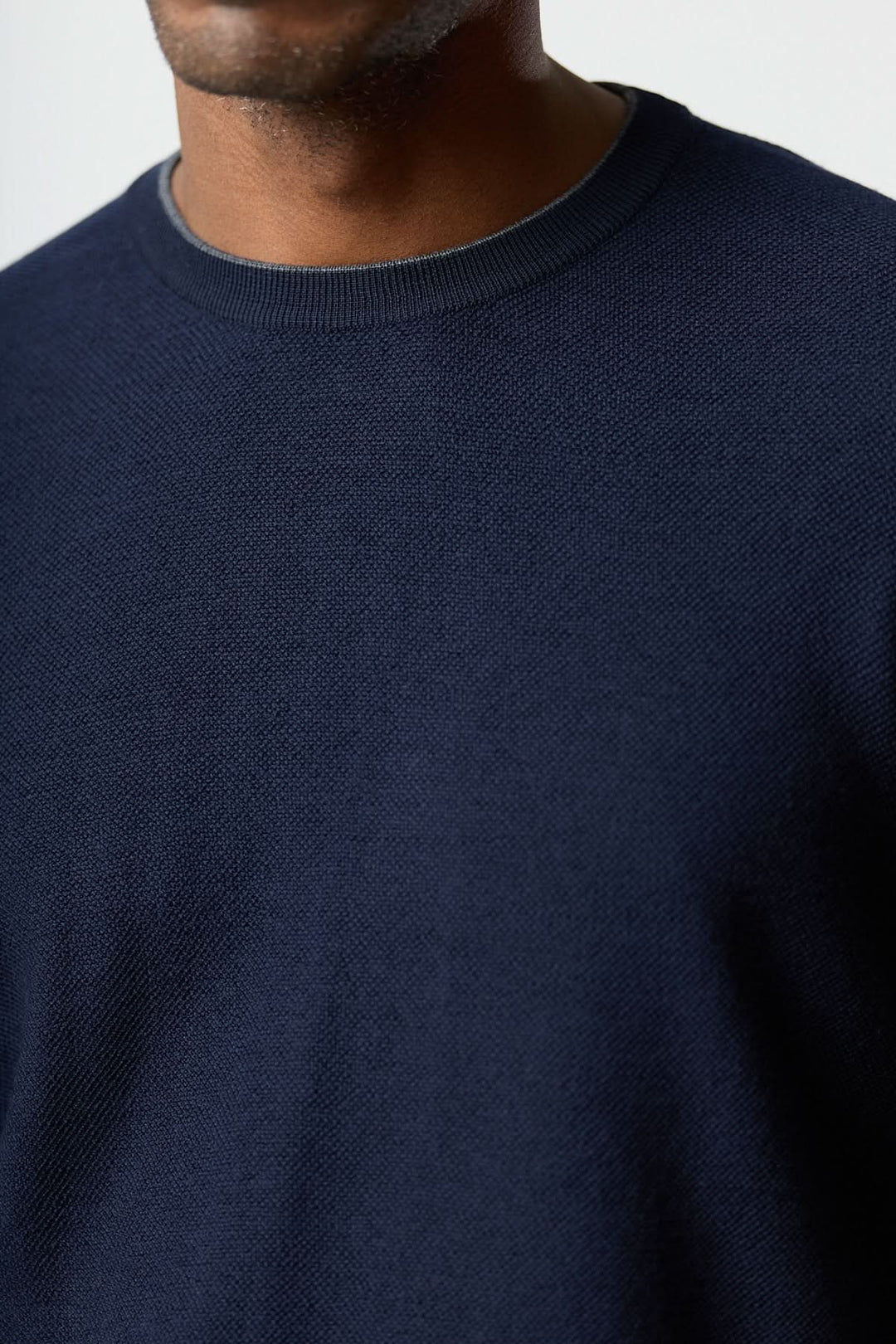 Chandail en laine à col rond