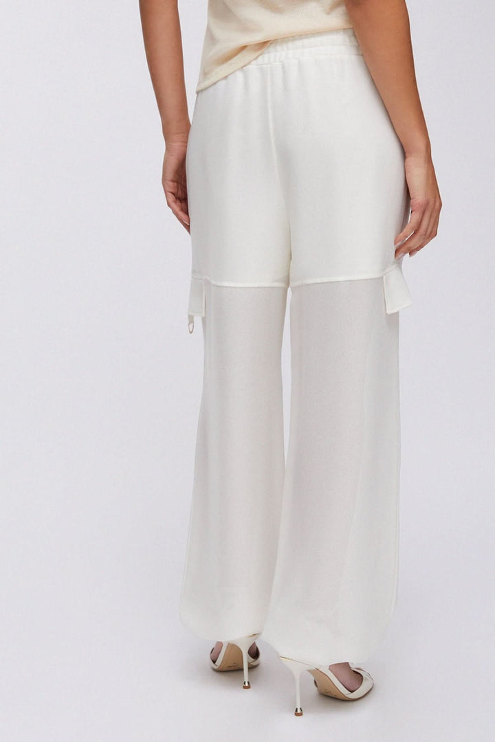 Pantalon jogging large à cordon