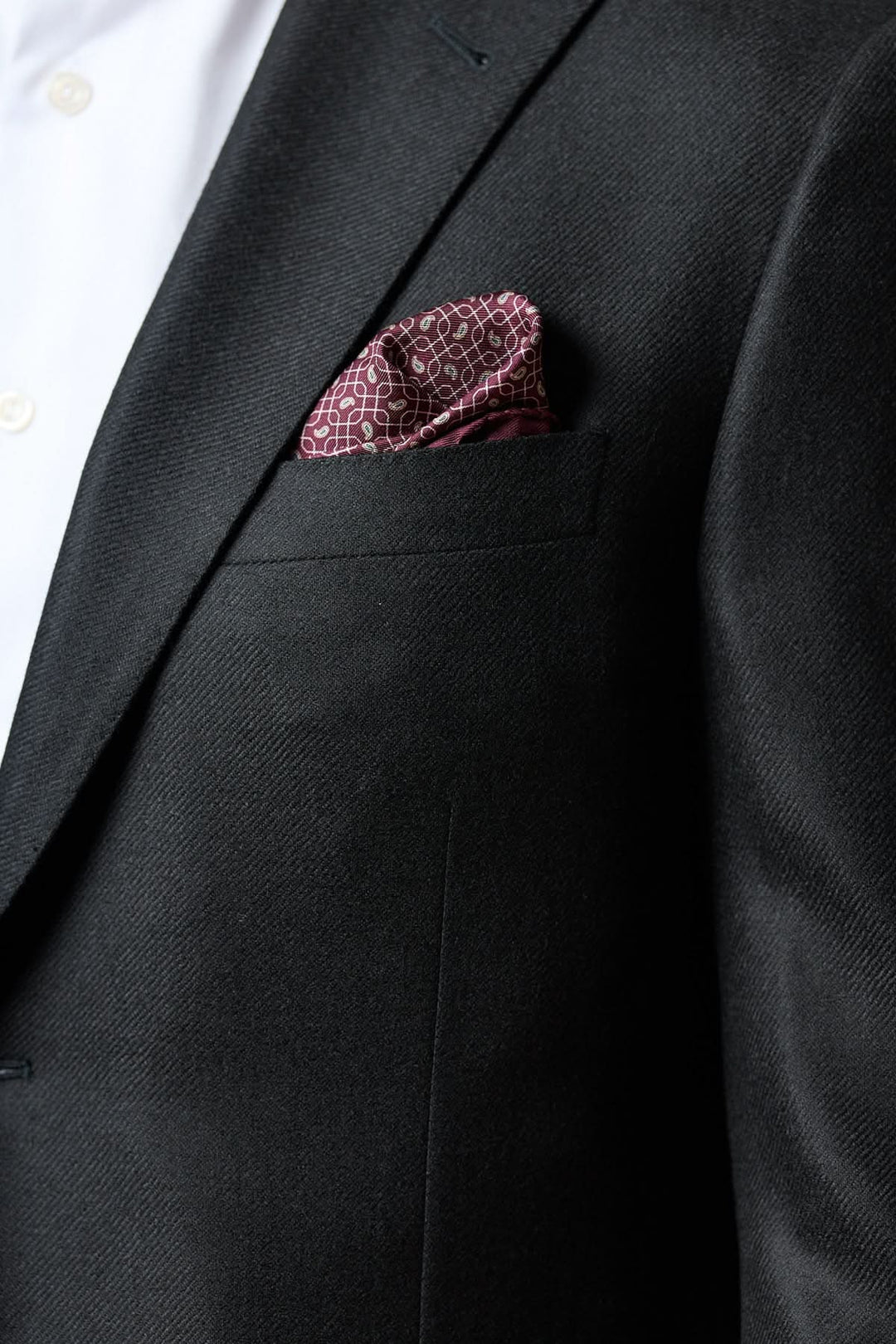 Veston en laine et cachemire noir