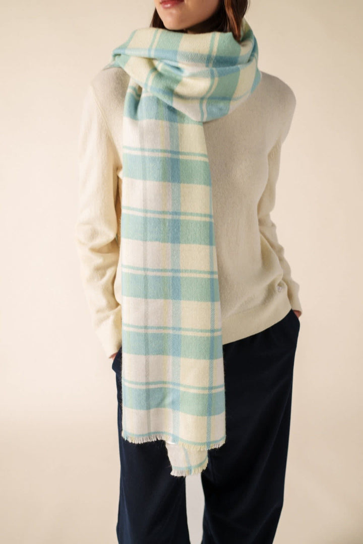 Colorful Checkered Scarf for Women by Saint James - Valérie Simon