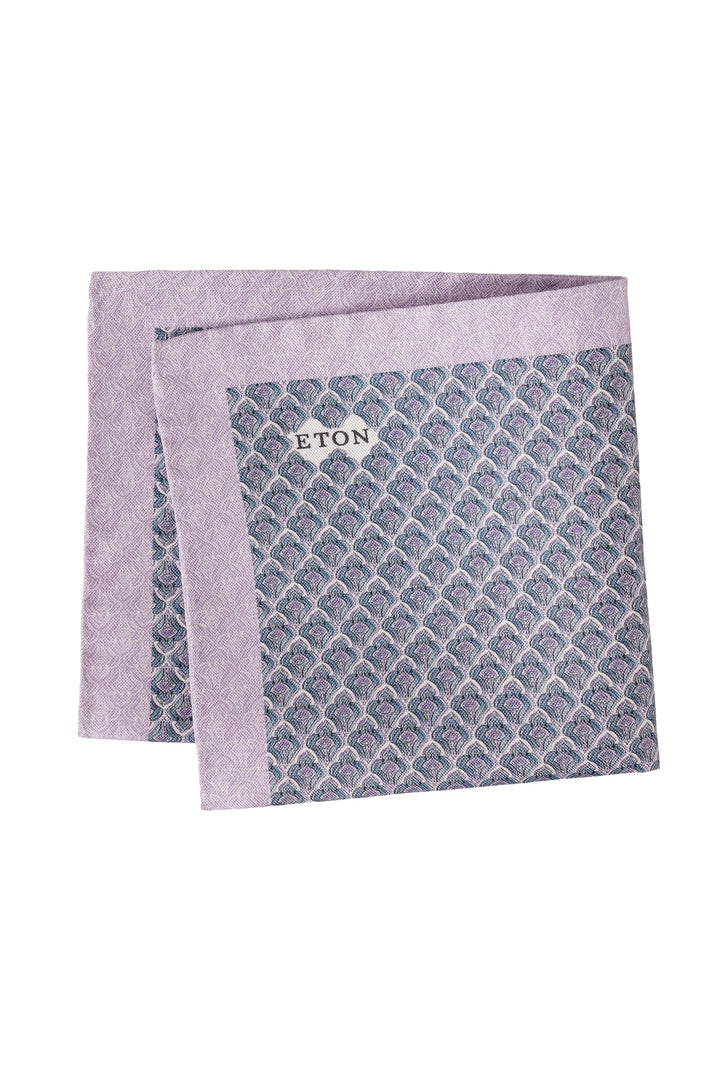Close-up of the Eton geometric-patterned multicolored men&