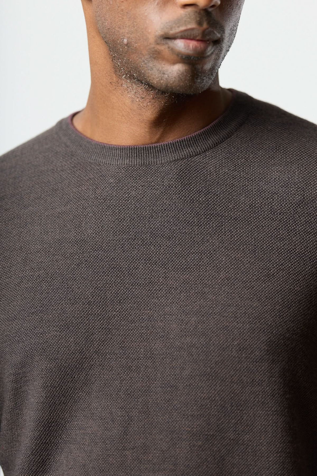 Chandail en laine à col rond